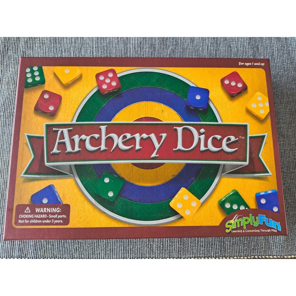 Simply Fun Archery Dice Board Game with Bullseye Target New without Tags - Picture 2 of 6